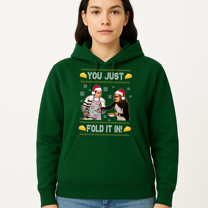 You Just Fold It Funny Cheese Xmas Sweater Hoodie