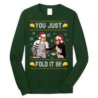 You Just Fold It Funny Cheese Xmas Sweater Long Sleeve Shirt