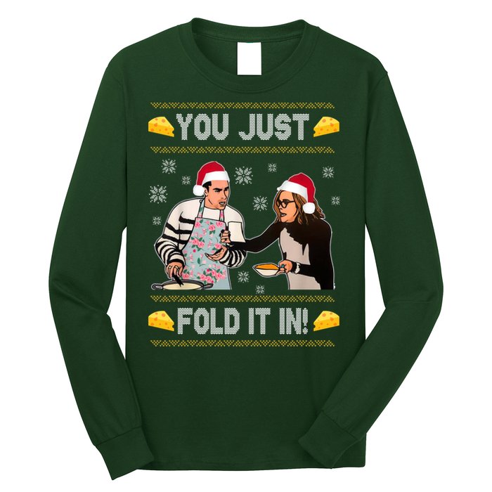 You Just Fold It Funny Cheese Xmas Sweater Long Sleeve Shirt