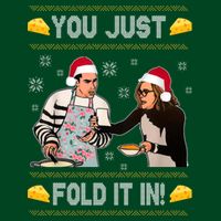 You Just Fold It Funny Cheese Xmas Sweater Apron