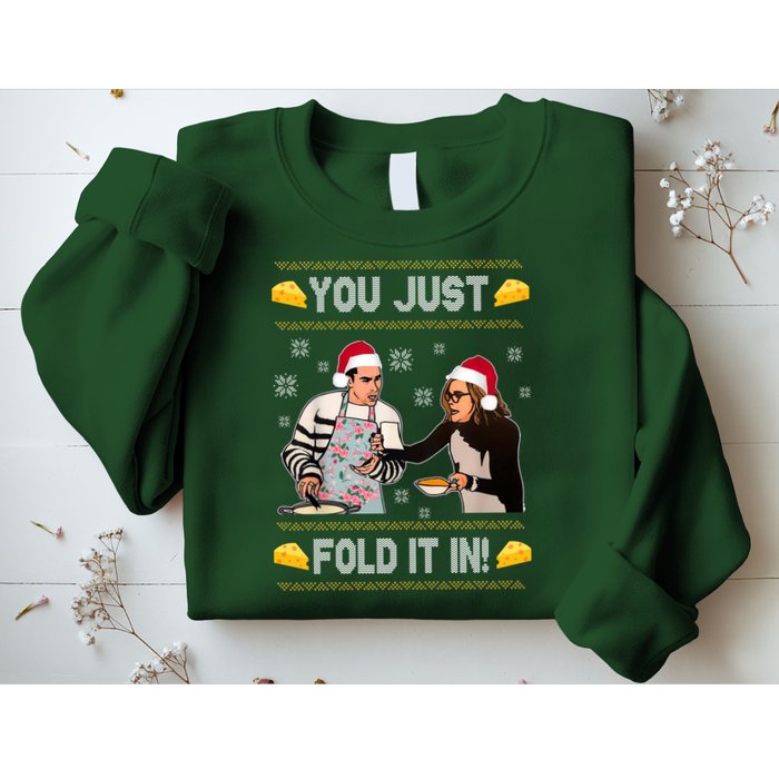 You Just Fold It Funny Cheese Xmas Sweater Sweatshirt