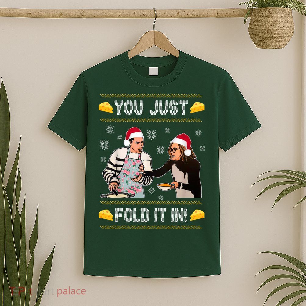 You Just Fold It Funny Cheese Xmas Sweater T-Shirt