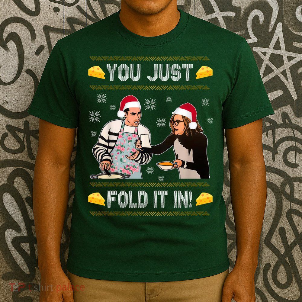 You Just Fold It Funny Cheese Xmas Sweater T-Shirt