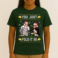 You Just Fold It Funny Cheese Xmas Sweater T-Shirt