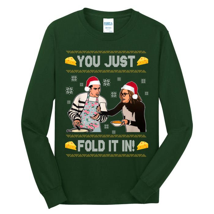 You Just Fold It Funny Cheese Xmas Sweater Tall Long Sleeve T-Shirt