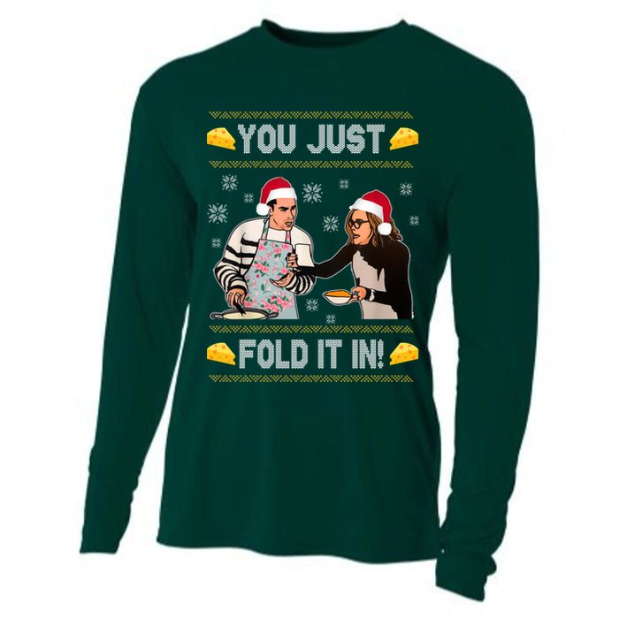 You Just Fold It Funny Cheese Xmas Sweater Cooling Performance Long Sleeve Crew
