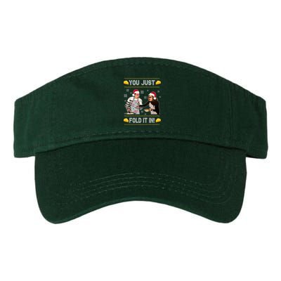 You Just Fold It Funny Cheese Xmas Sweater Visor