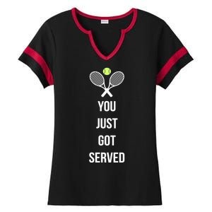 You Just Got Served Ladies Halftime Notch Neck Tee