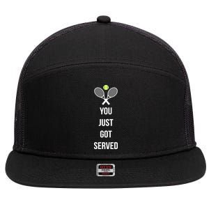 You Just Got Served 7 Panel Mesh Trucker Snapback Hat