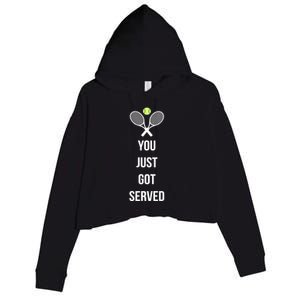 You Just Got Served Crop Fleece Hoodie