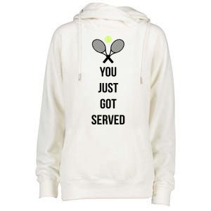 You Just Got Served Womens Funnel Neck Pullover Hood