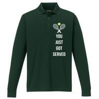 You Just Got Served Performance Long Sleeve Polo