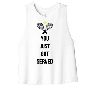 You Just Got Served Women's Racerback Cropped Tank