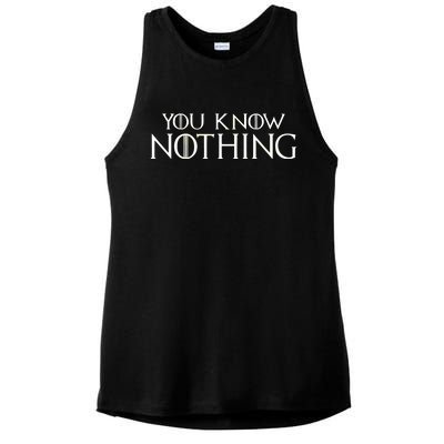 You Know Nothing Ladies PosiCharge Tri-Blend Wicking Tank