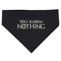 You Know Nothing USA-Made Doggie Bandana