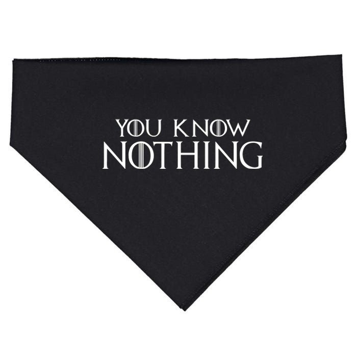 You Know Nothing USA-Made Doggie Bandana