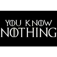 You Know Nothing Bumper Sticker