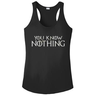 You Know Nothing Ladies PosiCharge Competitor Racerback Tank