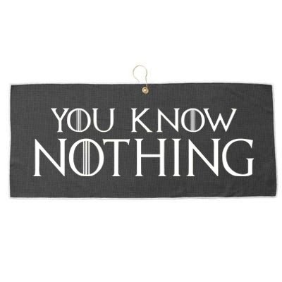 You Know Nothing Large Microfiber Waffle Golf Towel