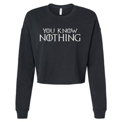 You Know Nothing Cropped Pullover Crew