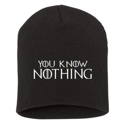 You Know Nothing Short Acrylic Beanie