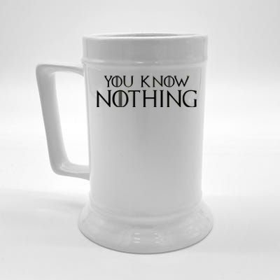 You Know Nothing Beer Stein