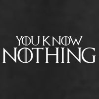 You Know Nothing GOT 7 Panel Mesh Trucker Snapback Hat