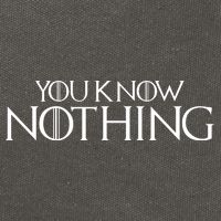 You Know Nothing GOT Cotton Canvas Backpack