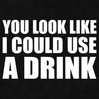 You Look Like I Can Use A Drink Ladies PosiCharge Tri-Blend Wicking Tank