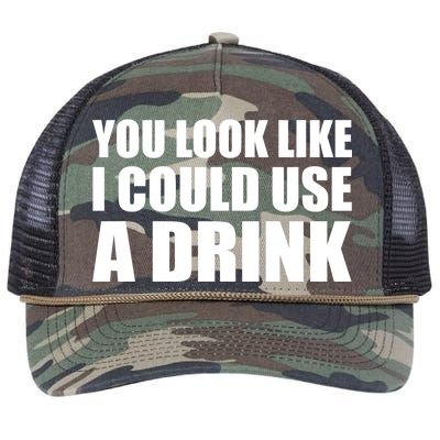 You Look Like I Can Use A Drink Retro Rope Trucker Hat Cap