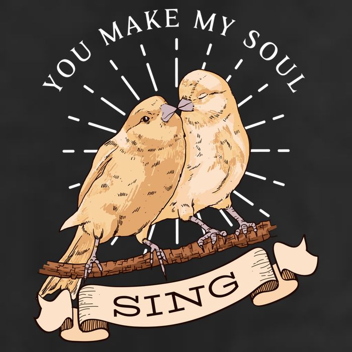 You Make My Soul Sing Bird 7 Panel Mesh Trucker Snapback Hat