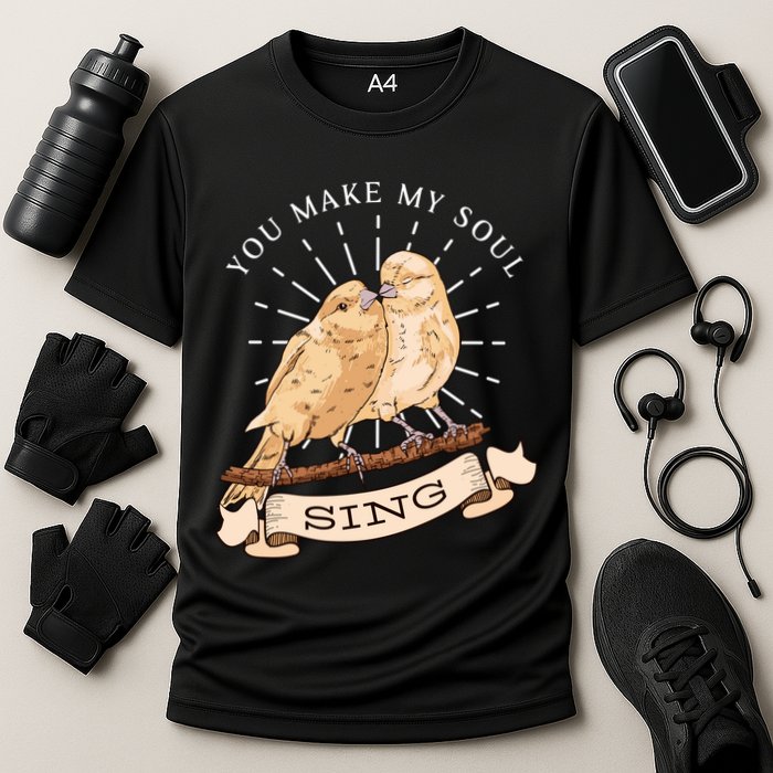 You Make My Soul Sing Bird Cooling Performance Crew T-Shirt