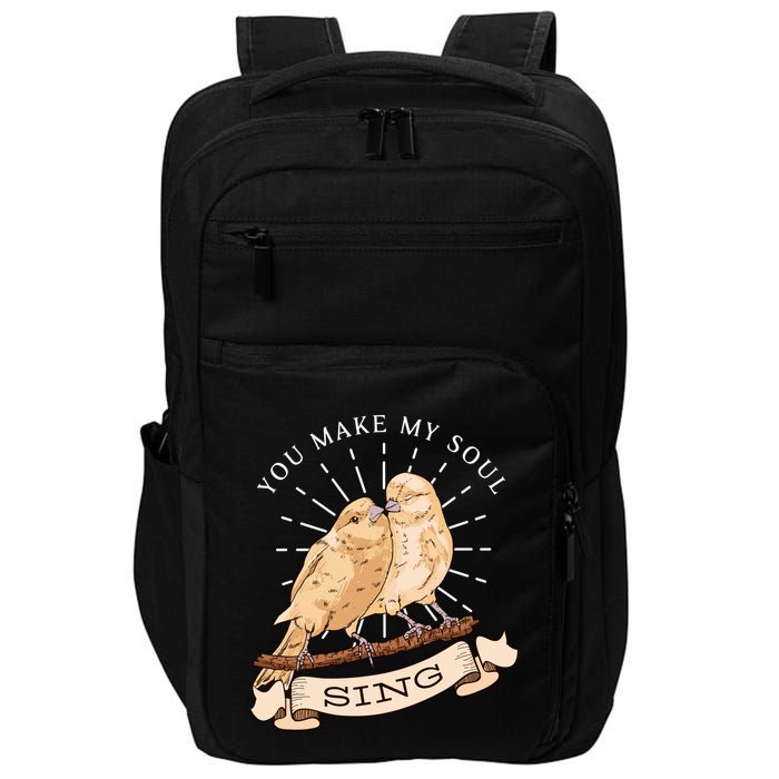 You Make My Soul Sing Bird Impact Tech Backpack