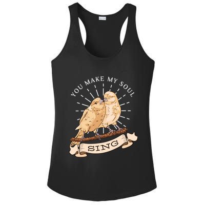 You Make My Soul Sing Bird Ladies PosiCharge Competitor Racerback Tank