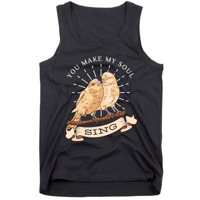 You Make My Soul Sing Bird Tank Top
