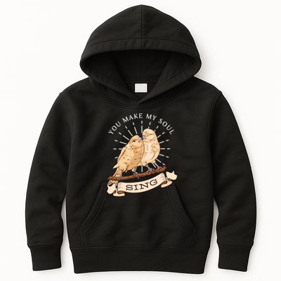 You Make My Soul Sing Bird Kids Hoodie