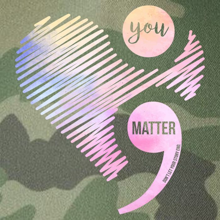 You Matter Don't Let Your Story End Semicolon Legacy Tie Dye Trucker Hat