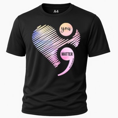 You Matter Don't Let Your Story End Semicolon Performance Shirt