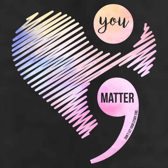 You Matter Don't Let Your Story End Semicolon Tumbler