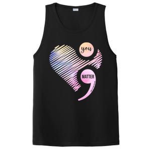 You Matter Don't Let Your Story End Semicolon PosiCharge Competitor Tank