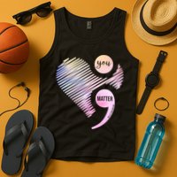 You Matter Don't Let Your Story End Semicolon Tank Top