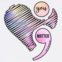 You Matter Don't Let Your Story End Semicolon Garment-Dyed Sweatshirt