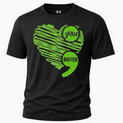 You Matter Semicolon Heart Mental Health Awareness Performance Shirt