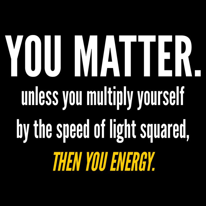 You Matter The Energy Funny Science Cropped Pullover Crew