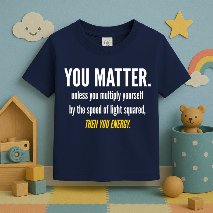 You Matter The Energy Funny Science Toddler T-Shirt