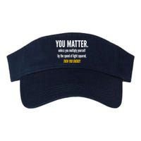 You Matter The Energy Funny Science Visor