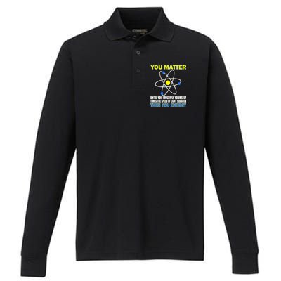 You Matter Then You Energy Performance Long Sleeve Polo