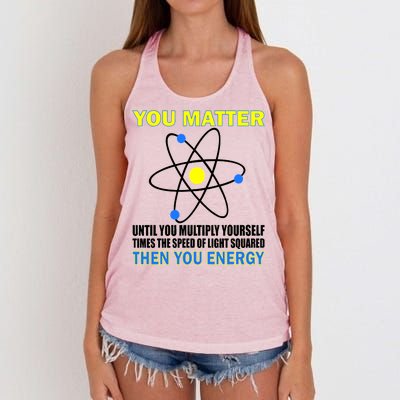 You Matter Then You Energy Women's Knotted Racerback Tank