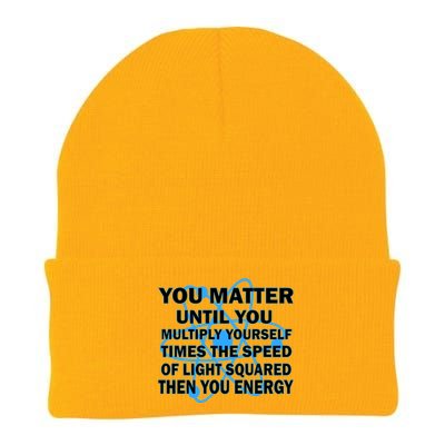 You Matter You Energy Science Physics Knit Cap Winter Beanie