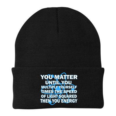 You Matter You Energy Science Physics Knit Cap Winter Beanie